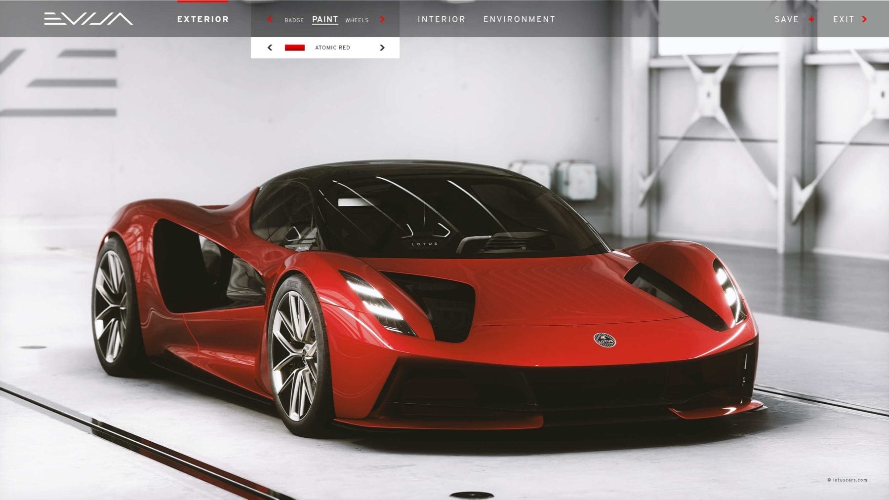 Lotus Evija Configurator 1