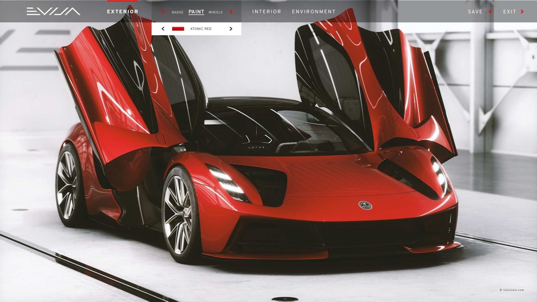 Lotus Evija Configurator 1