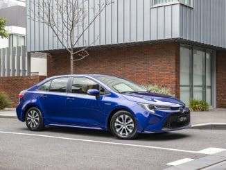 2020 Toyota Corolla SX Hybrid sedan.