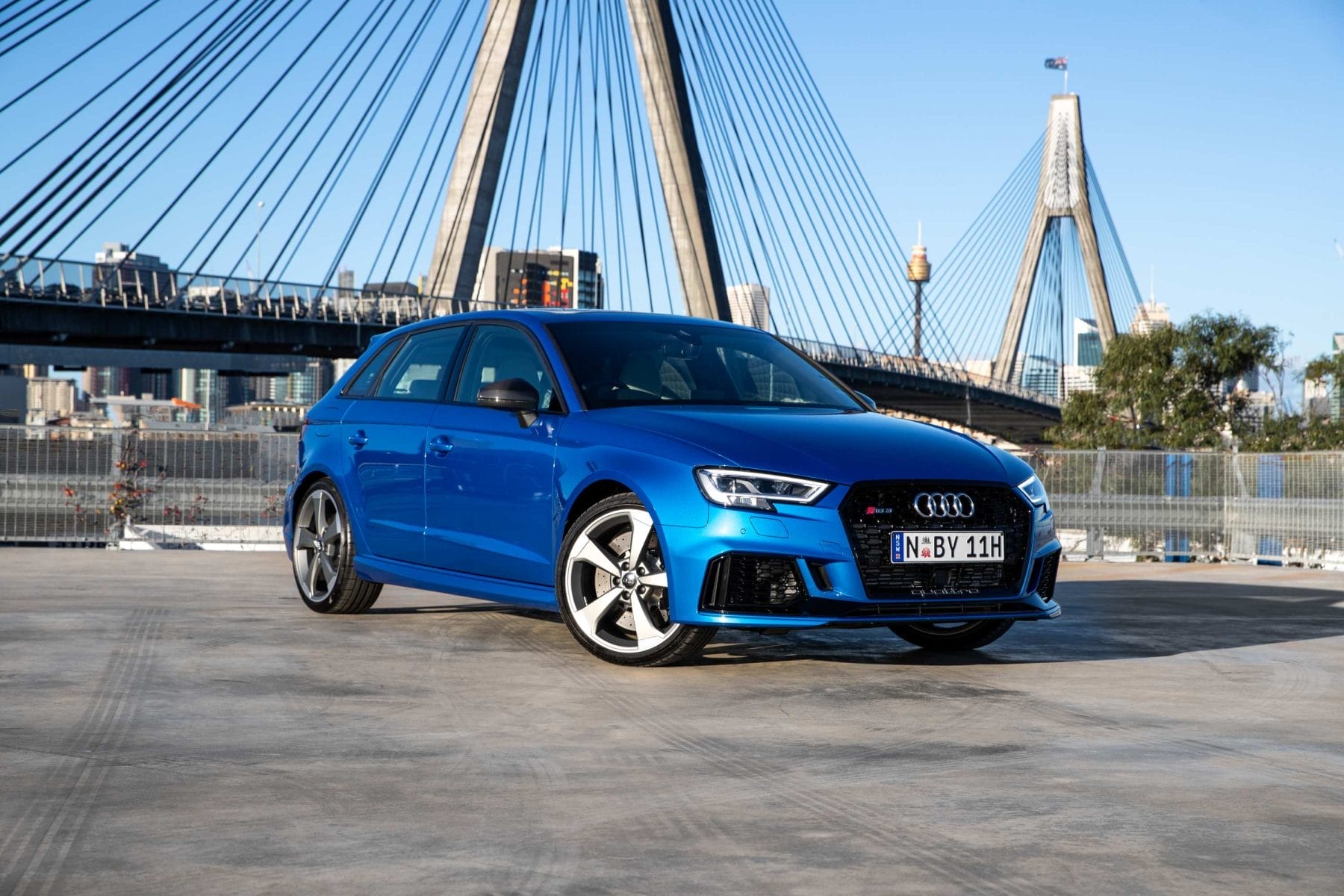 Audi RS 3 Sportback, featuring the legendary 2.5-litre five-cylinder engine.