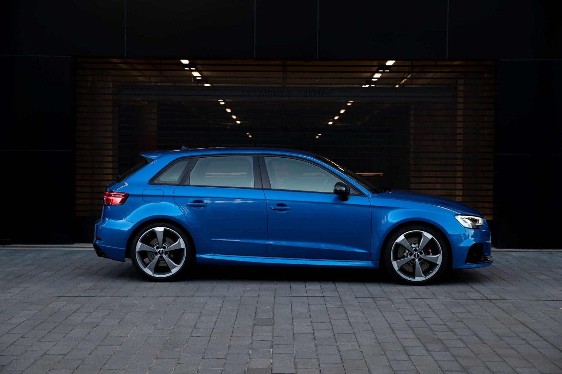 Audi RS 3 Sportback, featuring the legendary 2.5-litre five-cylinder engine.