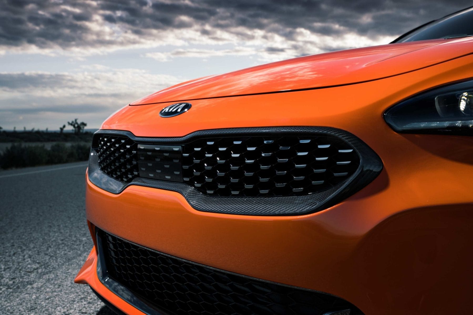 Kia Stinger GT Carbon front grill