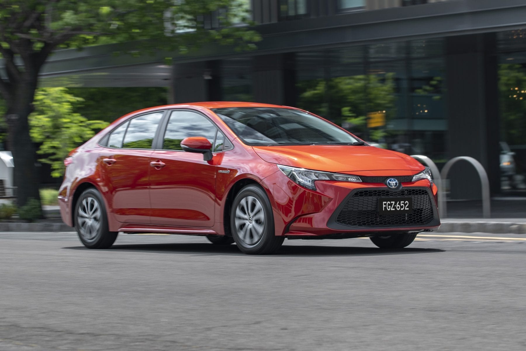 2020 Toyota Corolla Ascent Sport Hybrid sedan.