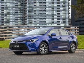 2020 Toyota Corolla SX Hybrid sedan.