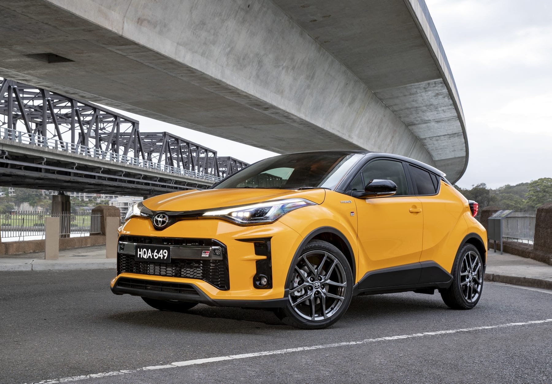 Toyota has released its first GR Sport conversion, based on the stylish C-HR (two-toned option pictured)