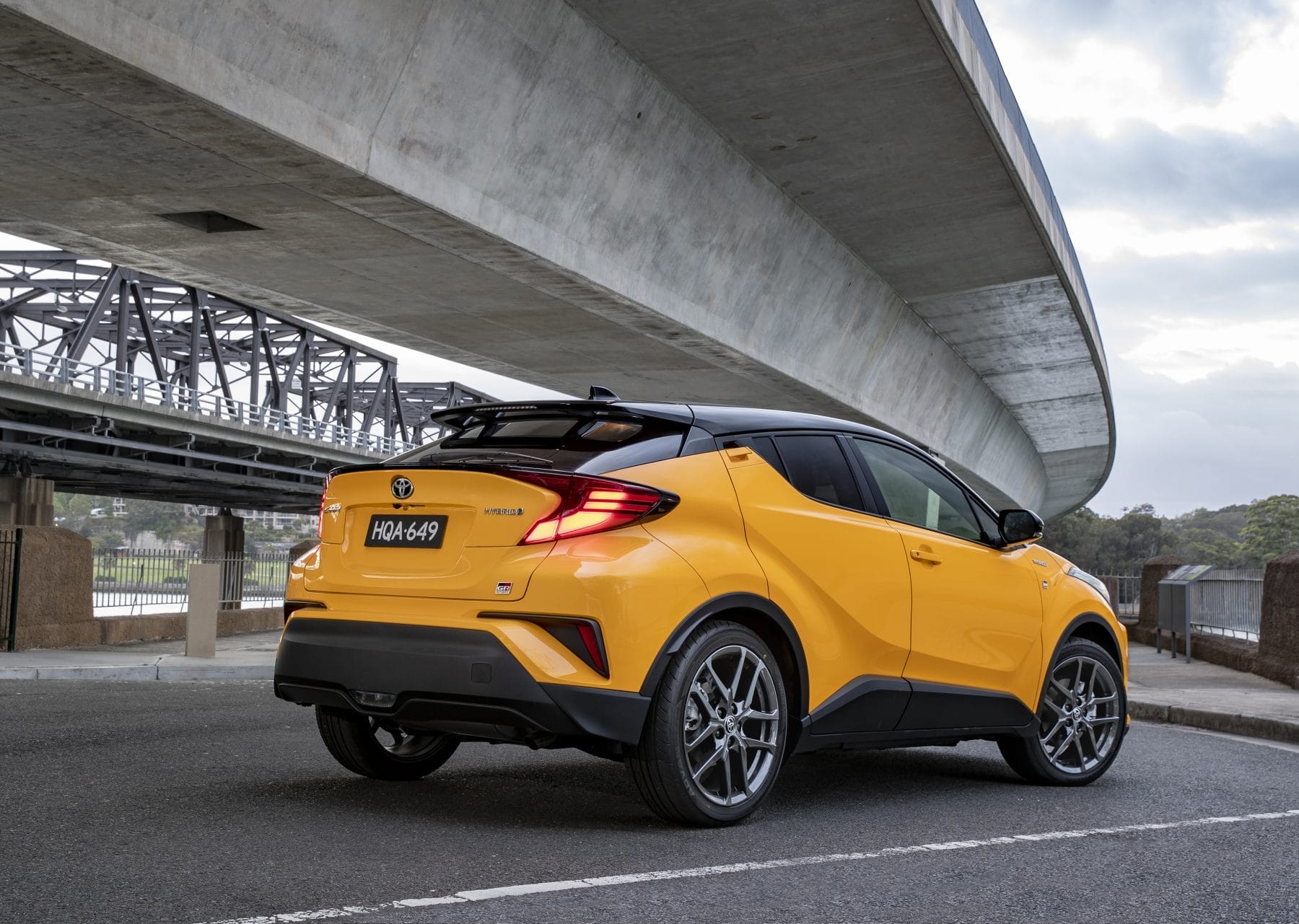 Toyota has released its first GR Sport conversion, based on the stylish C-HR (two-toned option pictured)