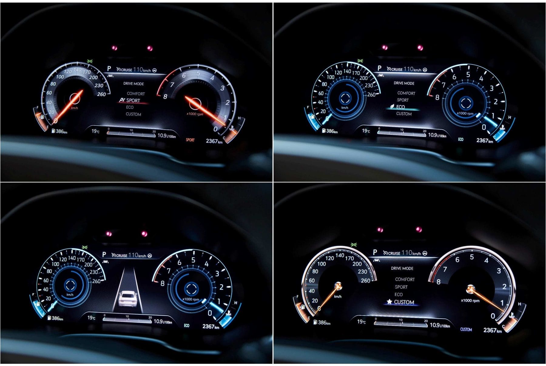 Genesis G80 AWD 3.5T Screen drove mode