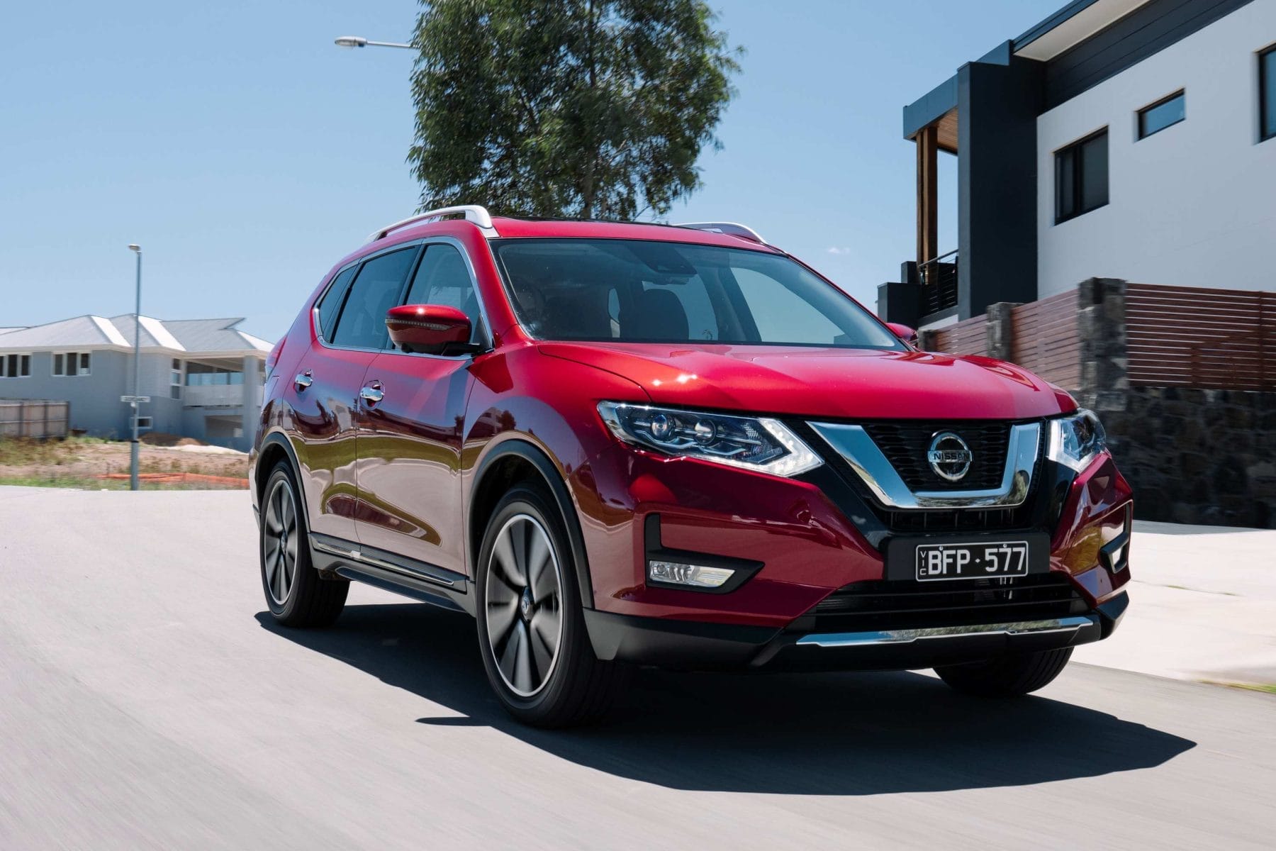 2021 Nissan X Trail TI front qtr