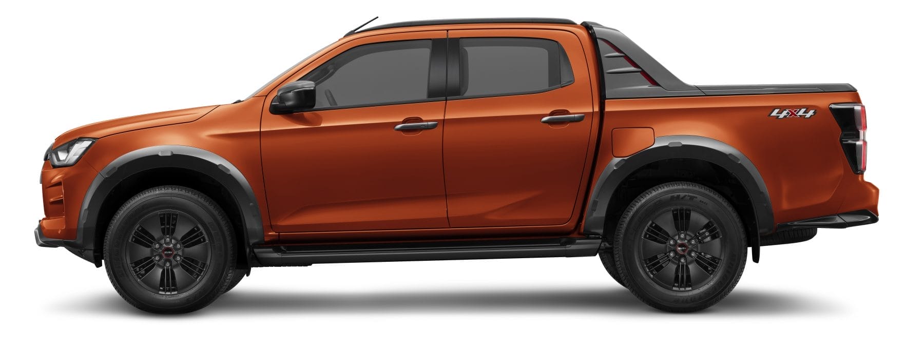 21MY Isuzu D-MAX 4x4 X-TERRAIN Side Volcanic Amber Metallic