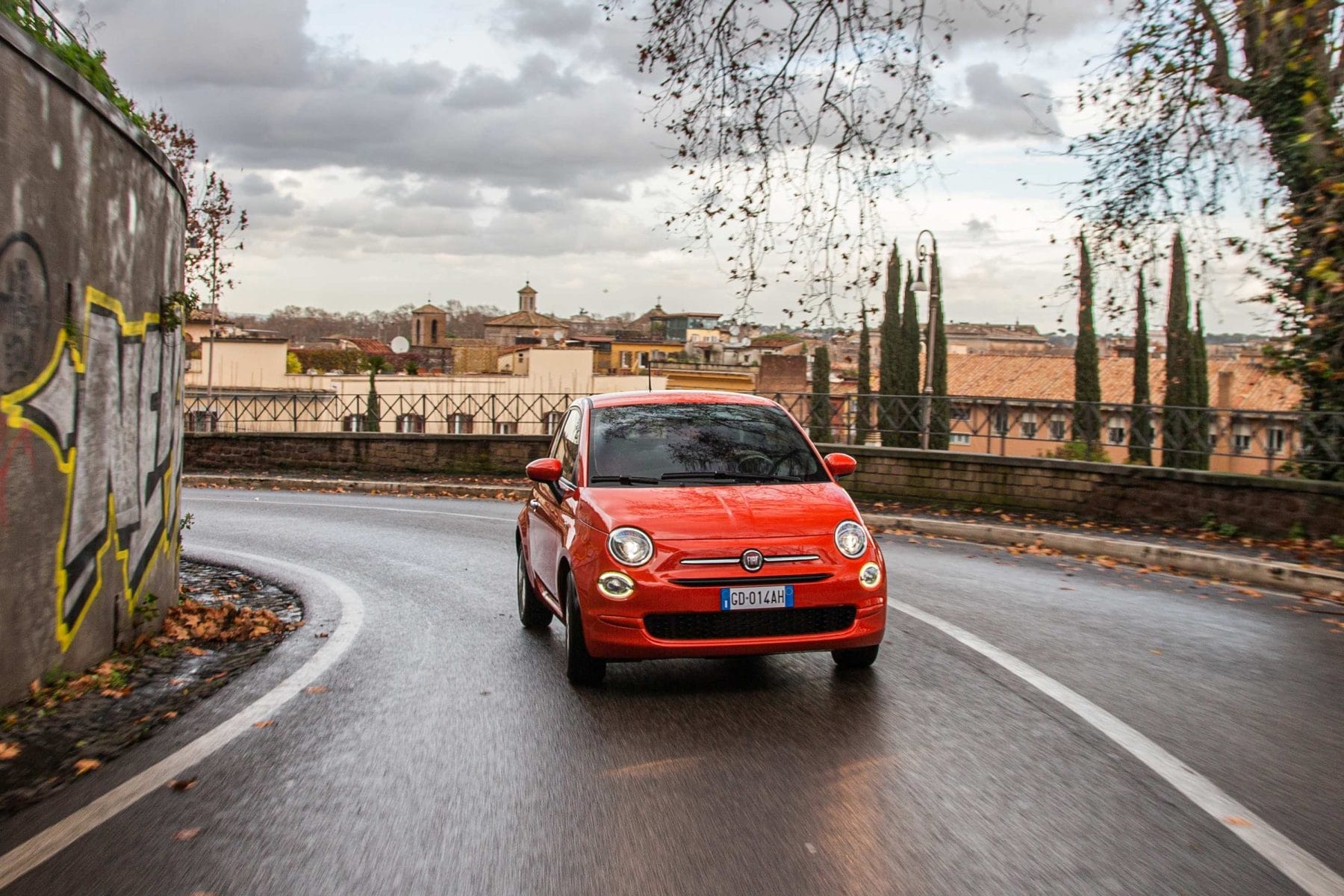 2021 Fiat 500 Dolcevita driving