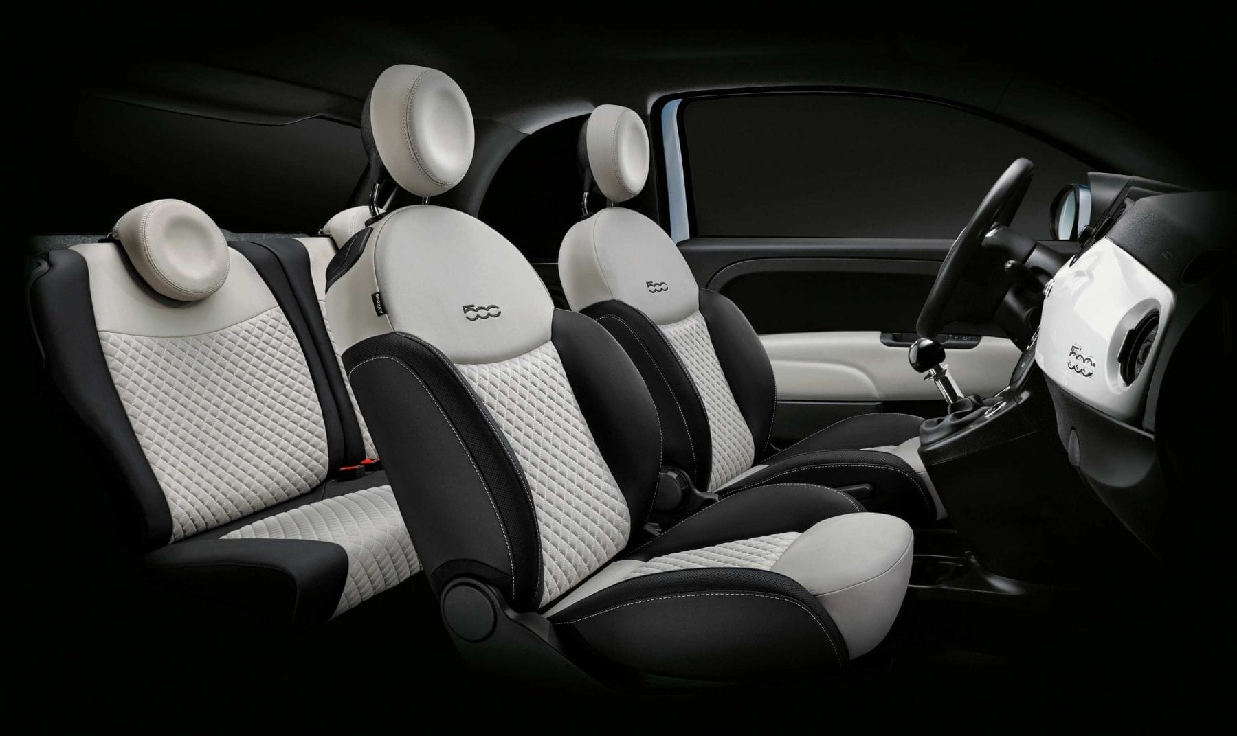 2021 Fiat 500 Dolcevita seats