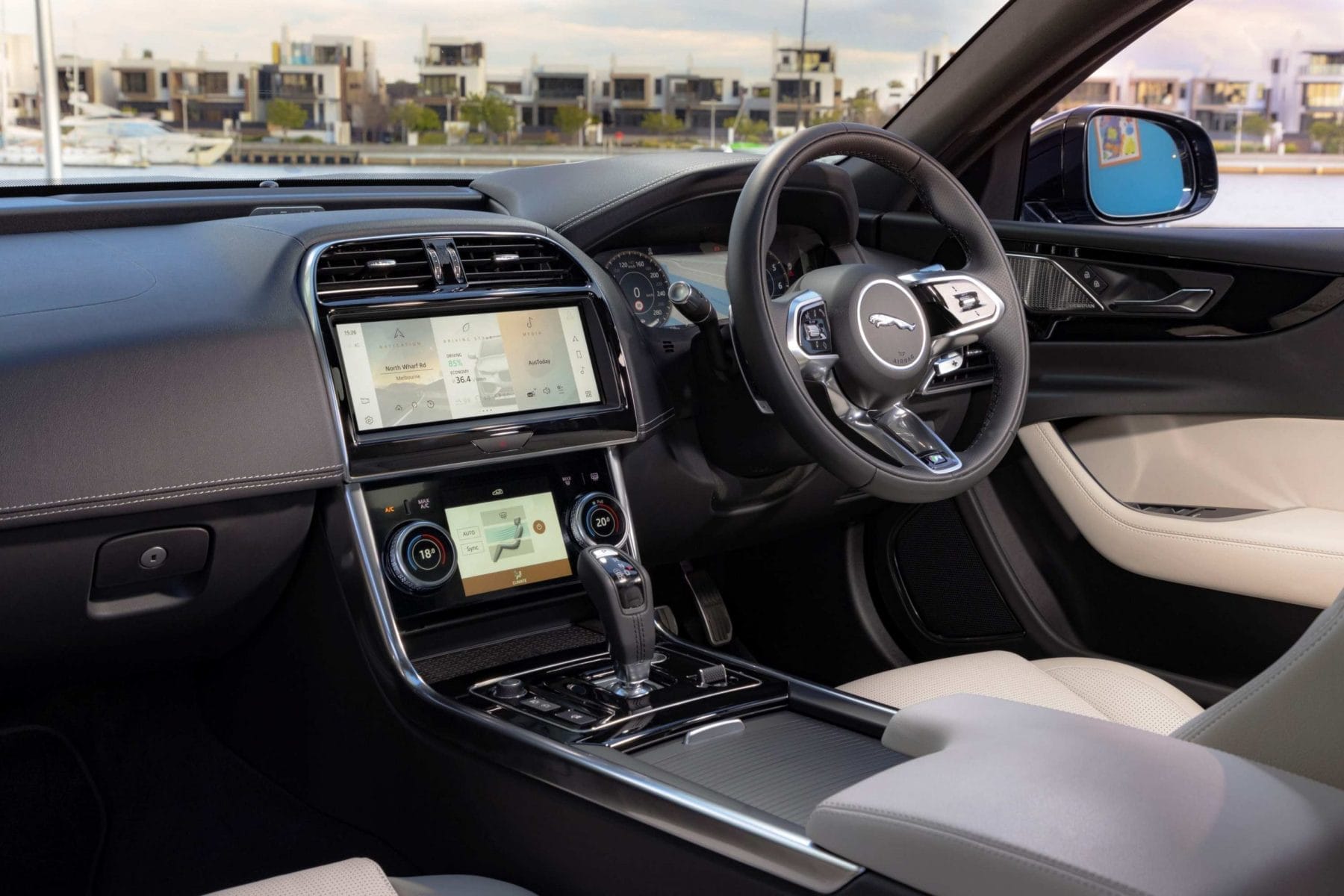 2021 Jaguar XE P300 R-Dynamic AWD interior drivers area