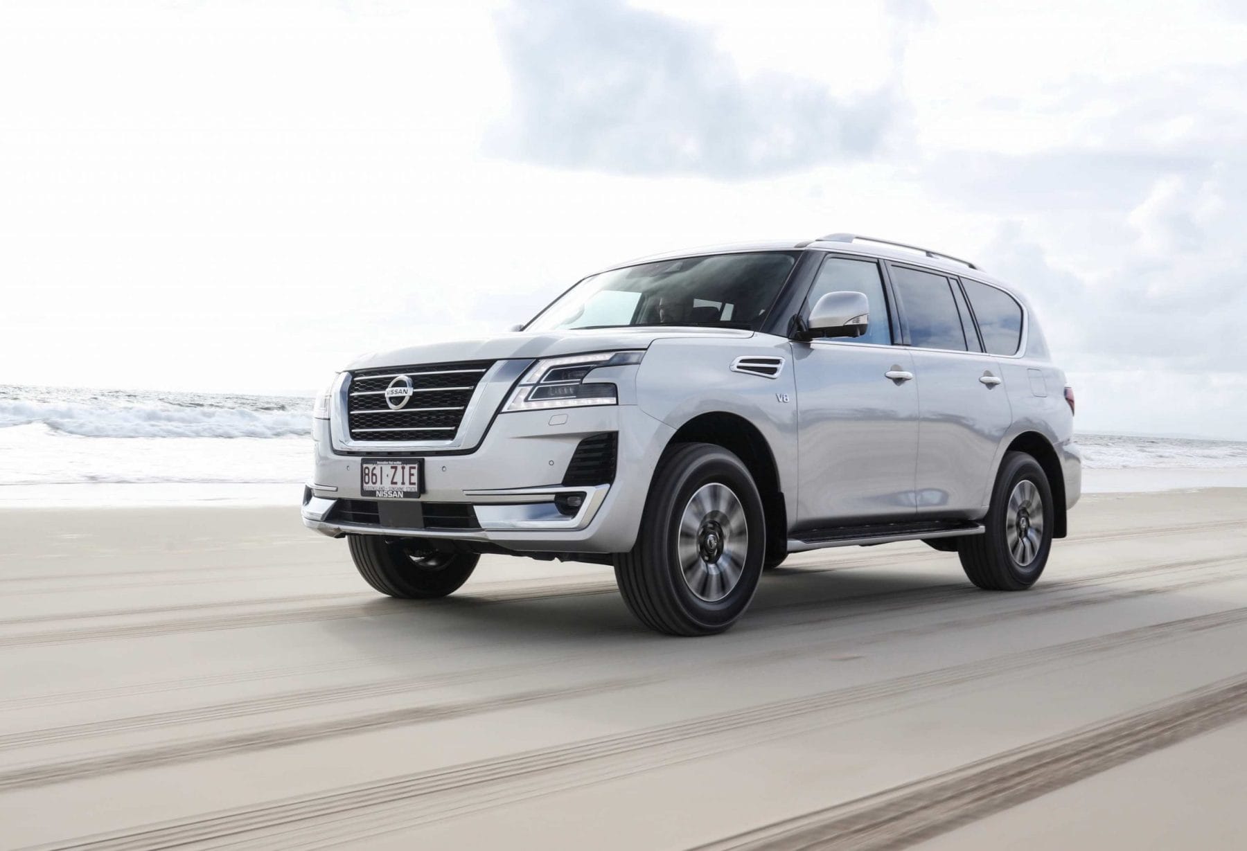 2021 Nissan Patrol Ti-L front qtr