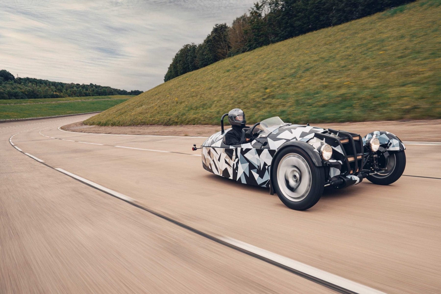 Morgan three wheeler testing 1