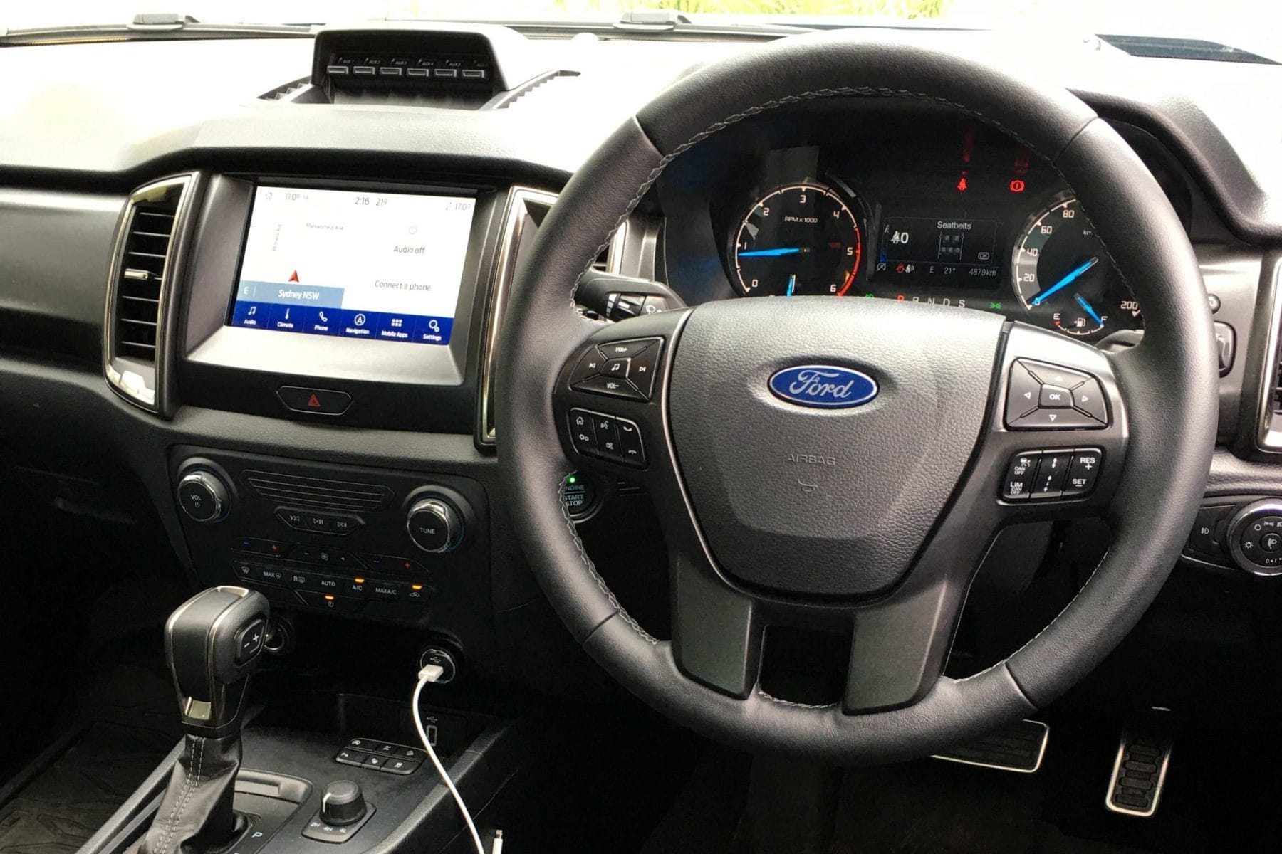 Ford Ranger 2021 FX4 MAX dash
