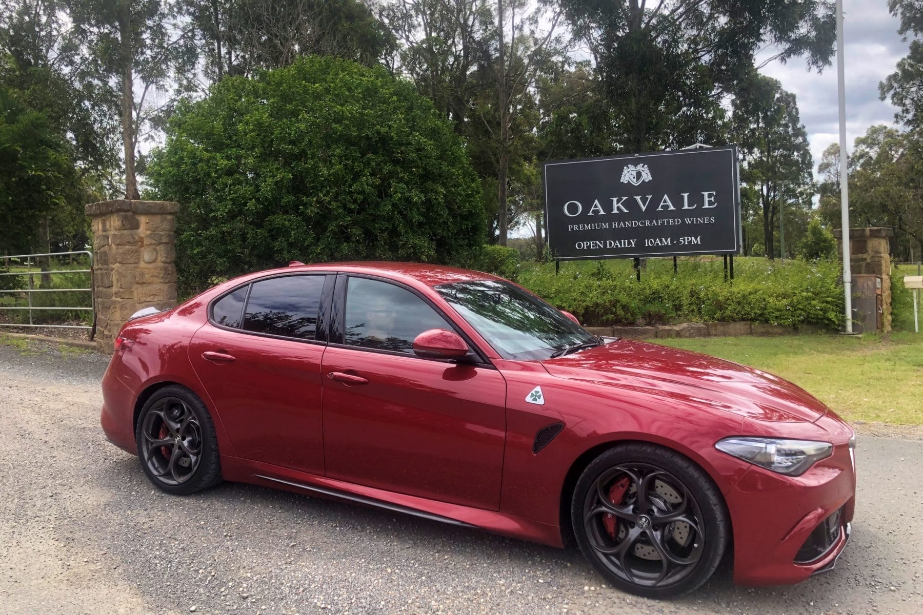 Alfa Romeo Guilia Quadrifoglio Sedan front qtr