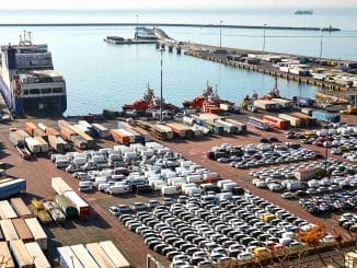 cars waiting to be shipped