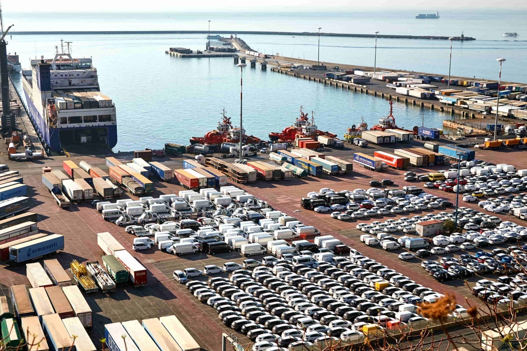 cars waiting to be shipped