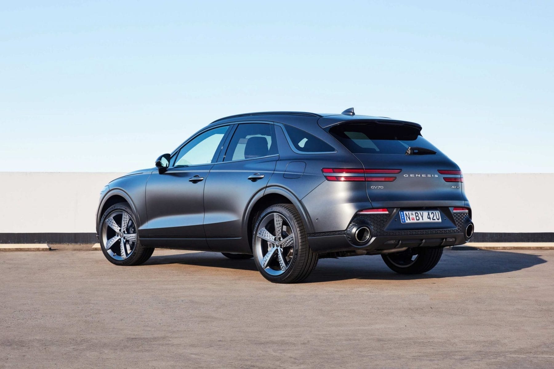 Genesis GV70 3.5T Sport Luxury rear qtr