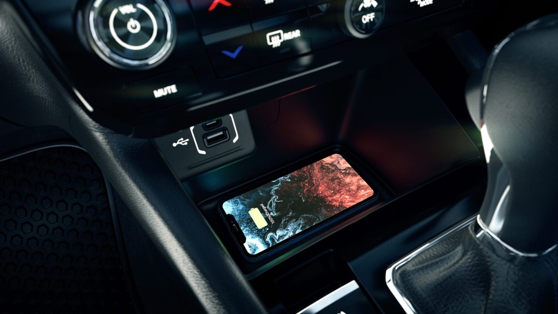 2022 Jeep Compass Limited interior charging tray