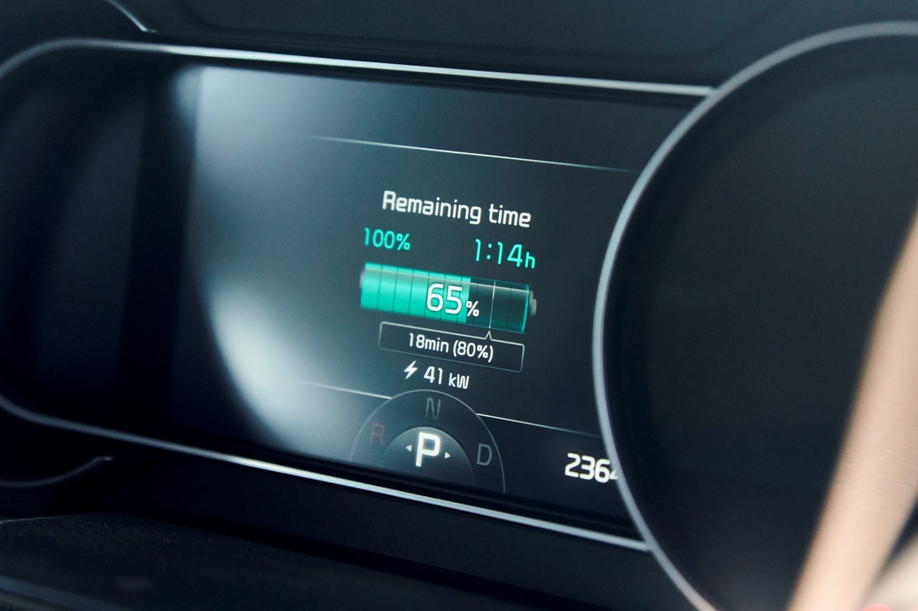 Kia Niro EV charging screen