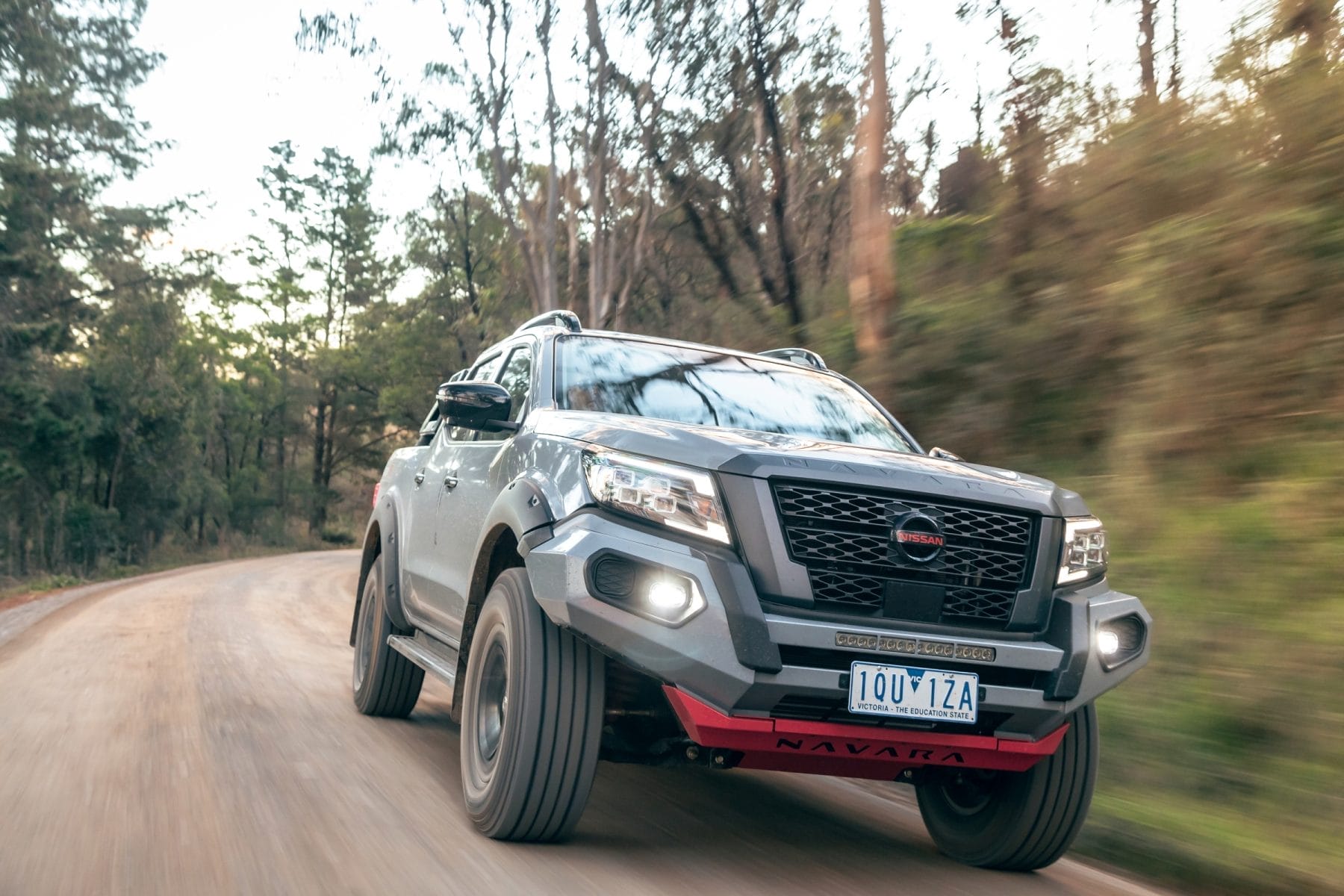 Nissan Navara Pro 4X Warrior driving dirt road