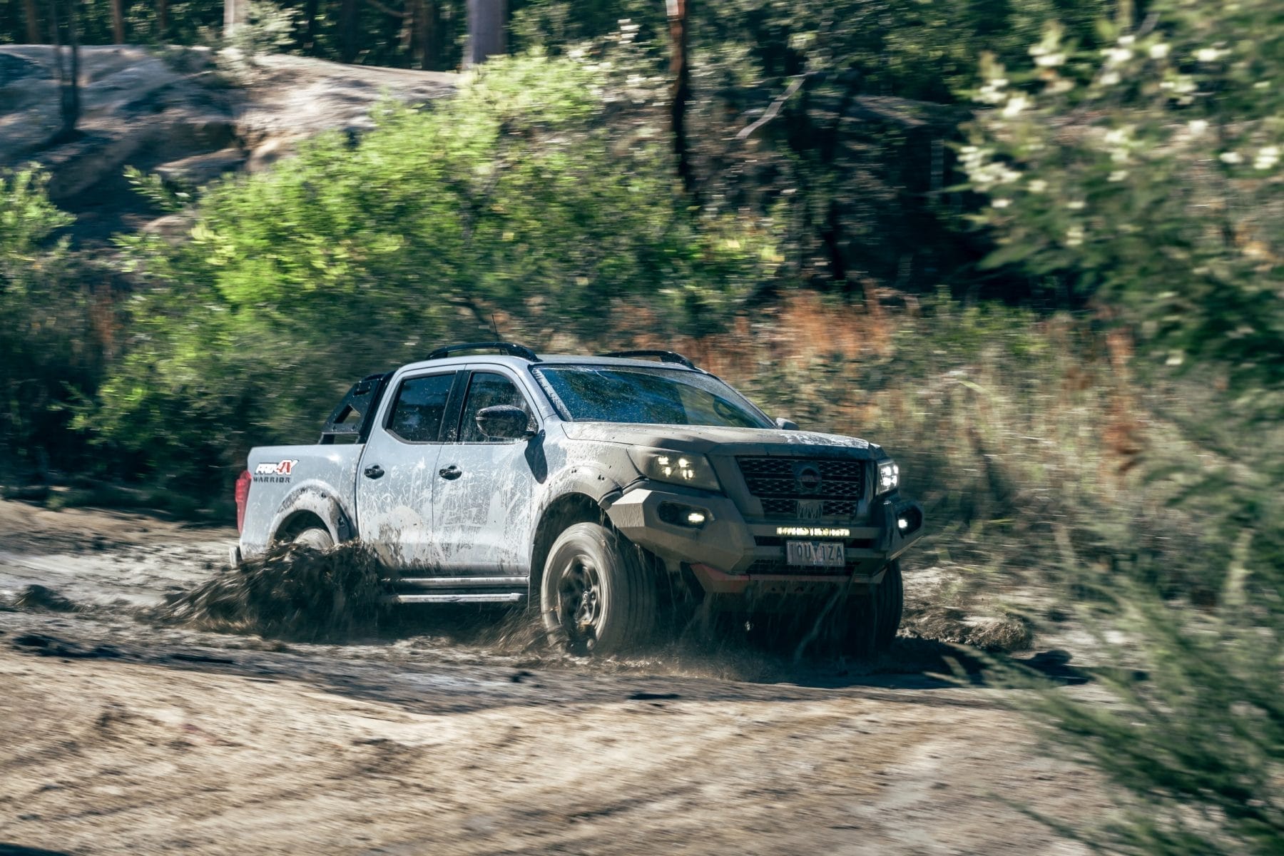 Nissan Navara Pro 4X Warrior driving mud