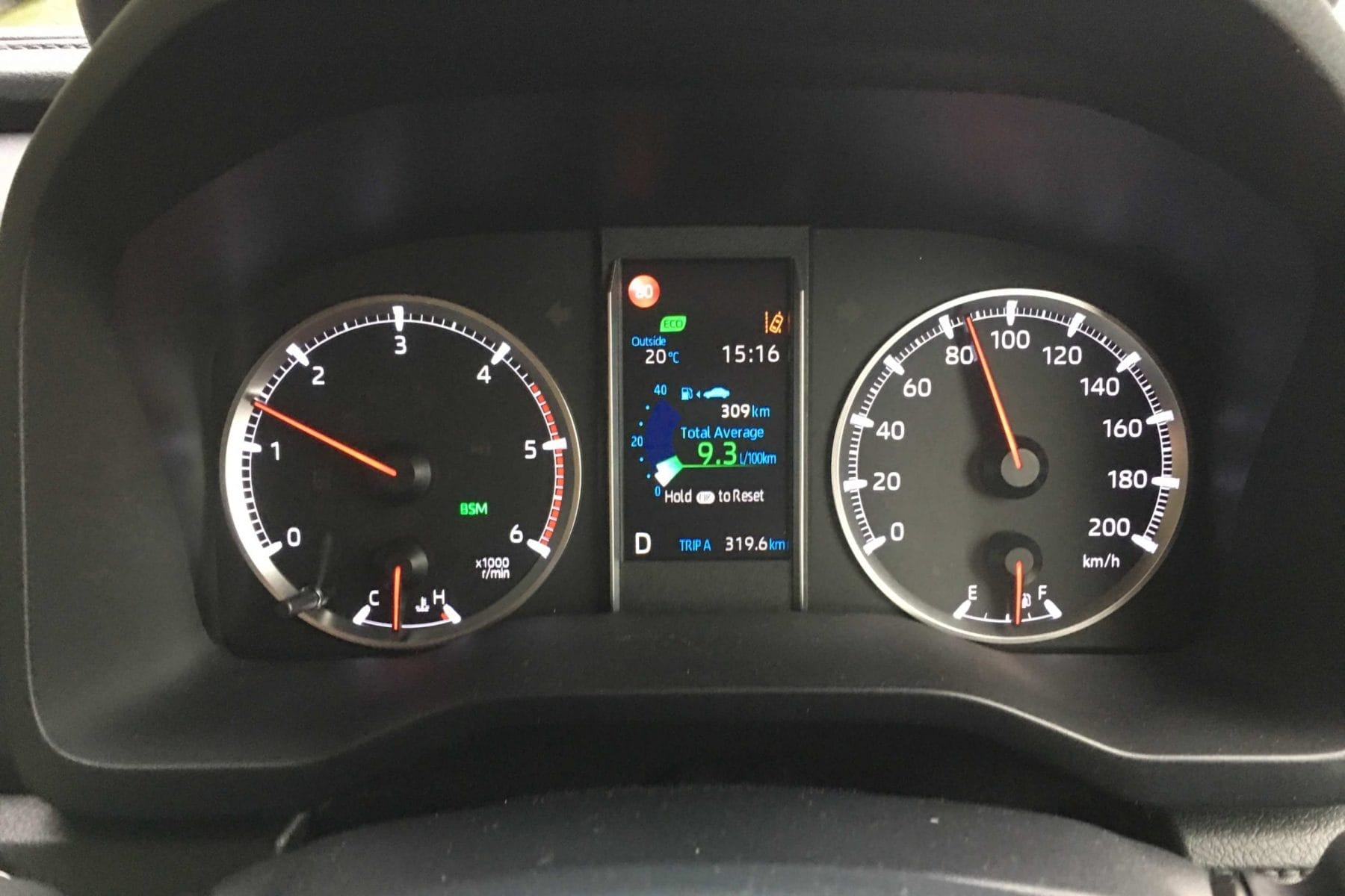 2020 Toyota Granvia VX instruments