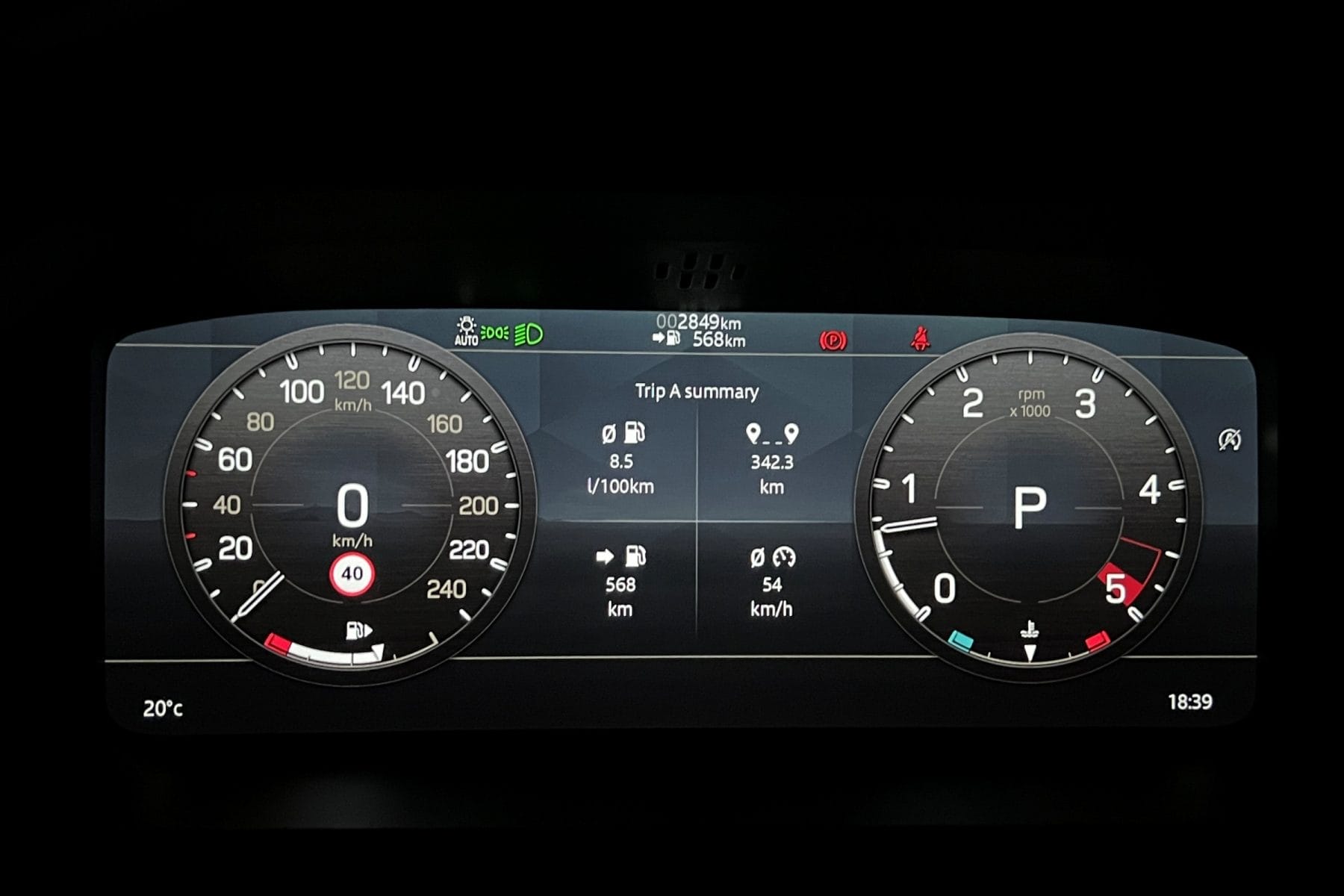 Land Rover Defender D300 SE drivers instruments