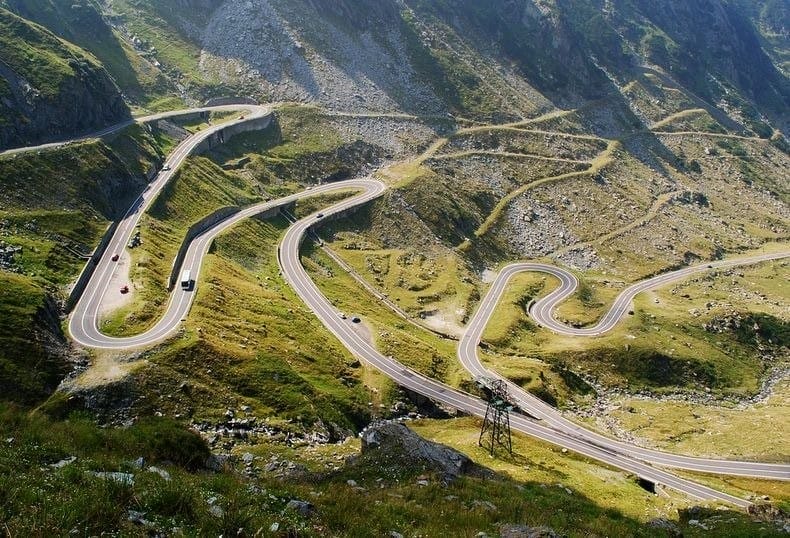 Transfagarasan Road in Romania 