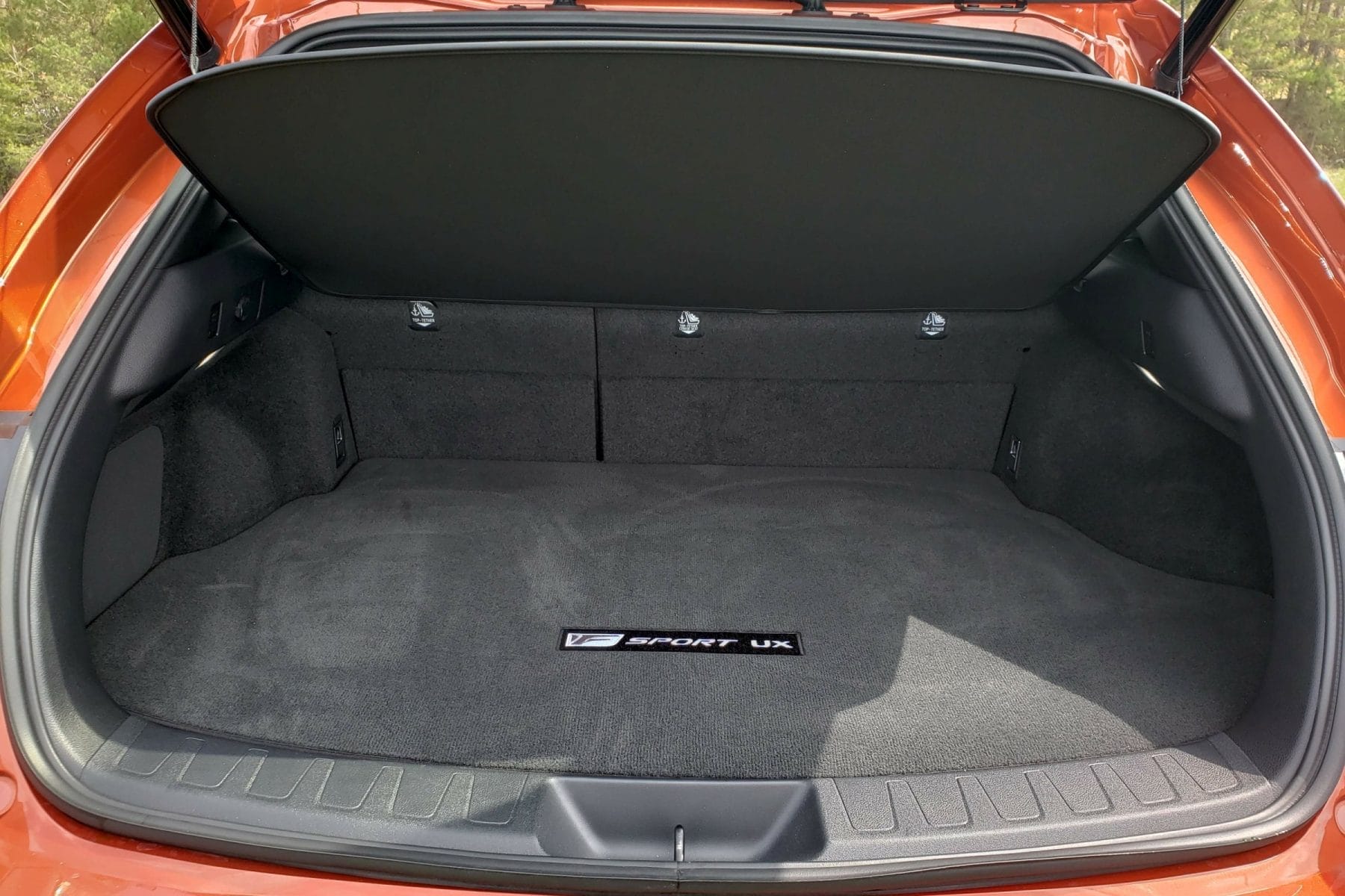 Lexus UX250h Boot area