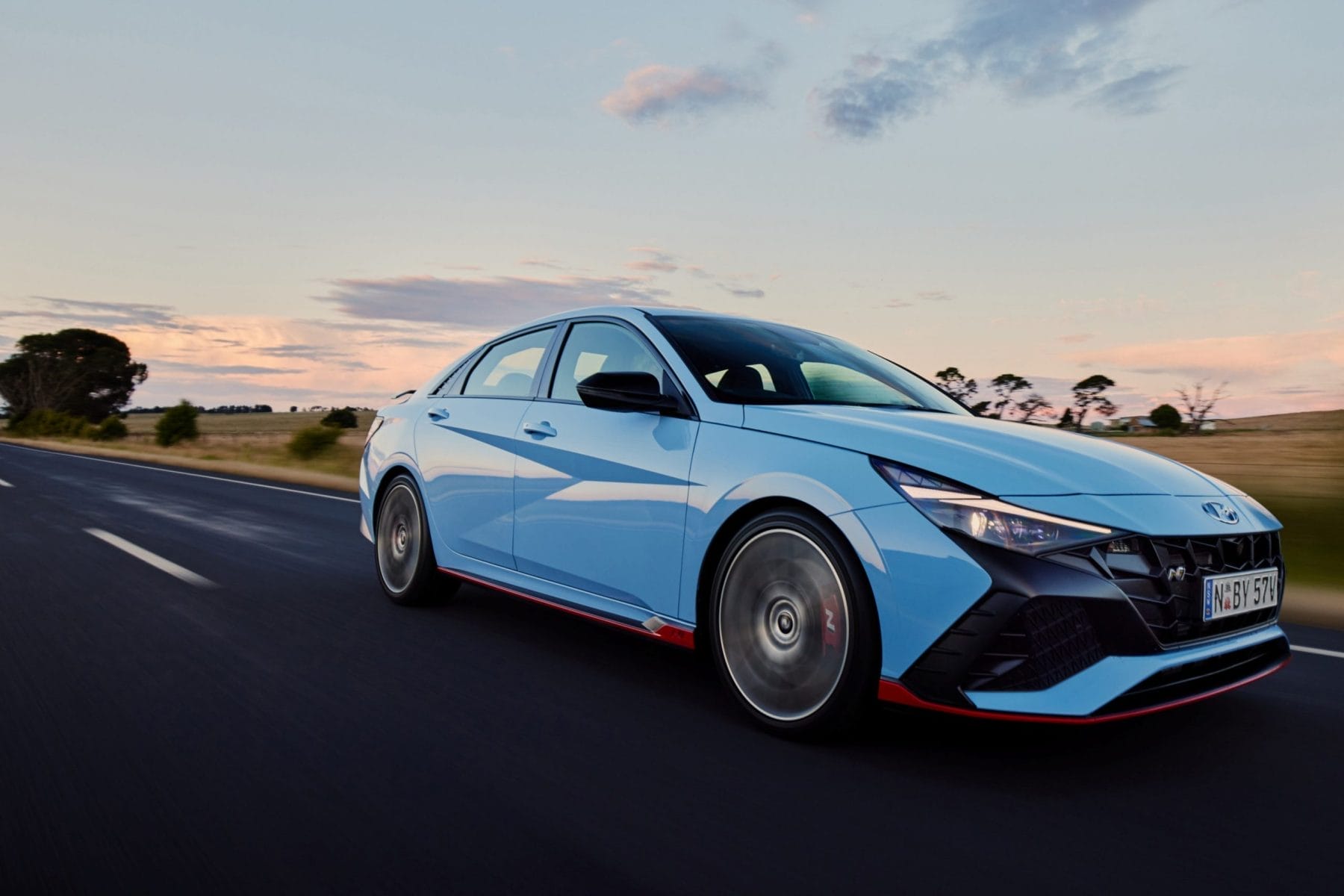 Hyundai i30 N Sedan driving