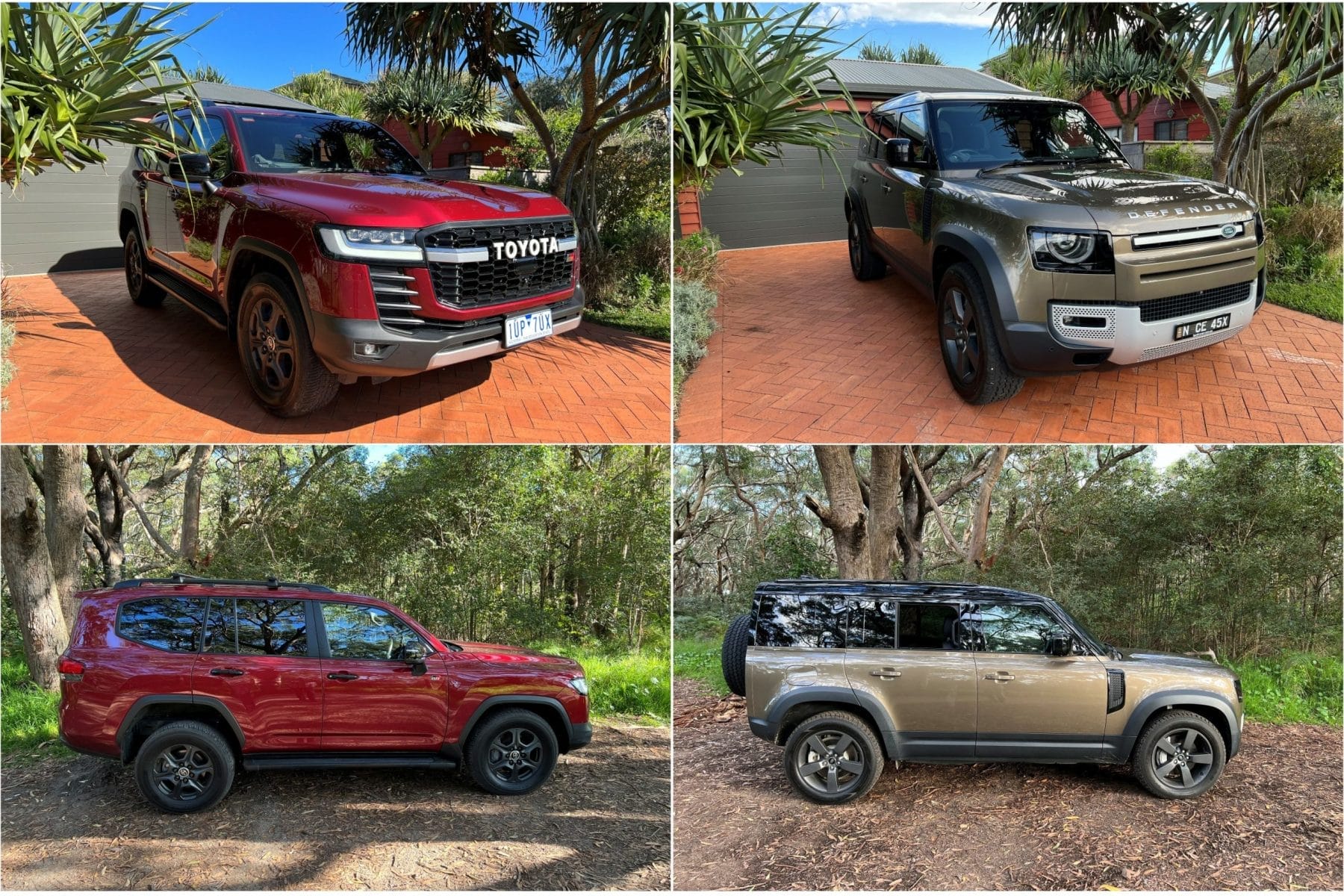 LandCruiser GR Sport vs Defender D300 SE exterior