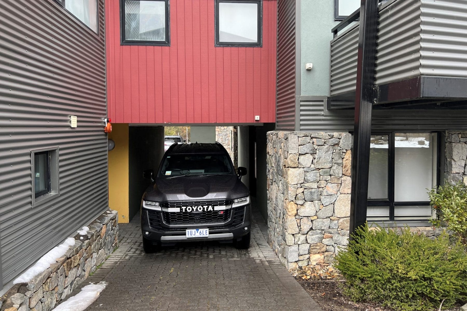 Toyota LandCruiser 300 GR Sport at parked in chalet