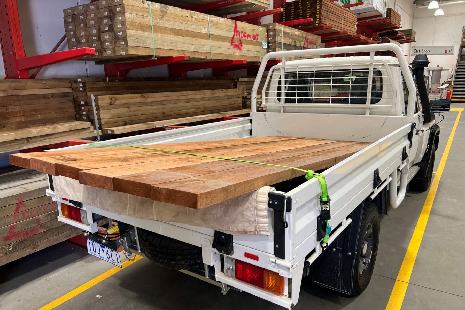 Toyota LandCruiser 79 series single cab chassis 70th Anniversary Ute loaded tray 2