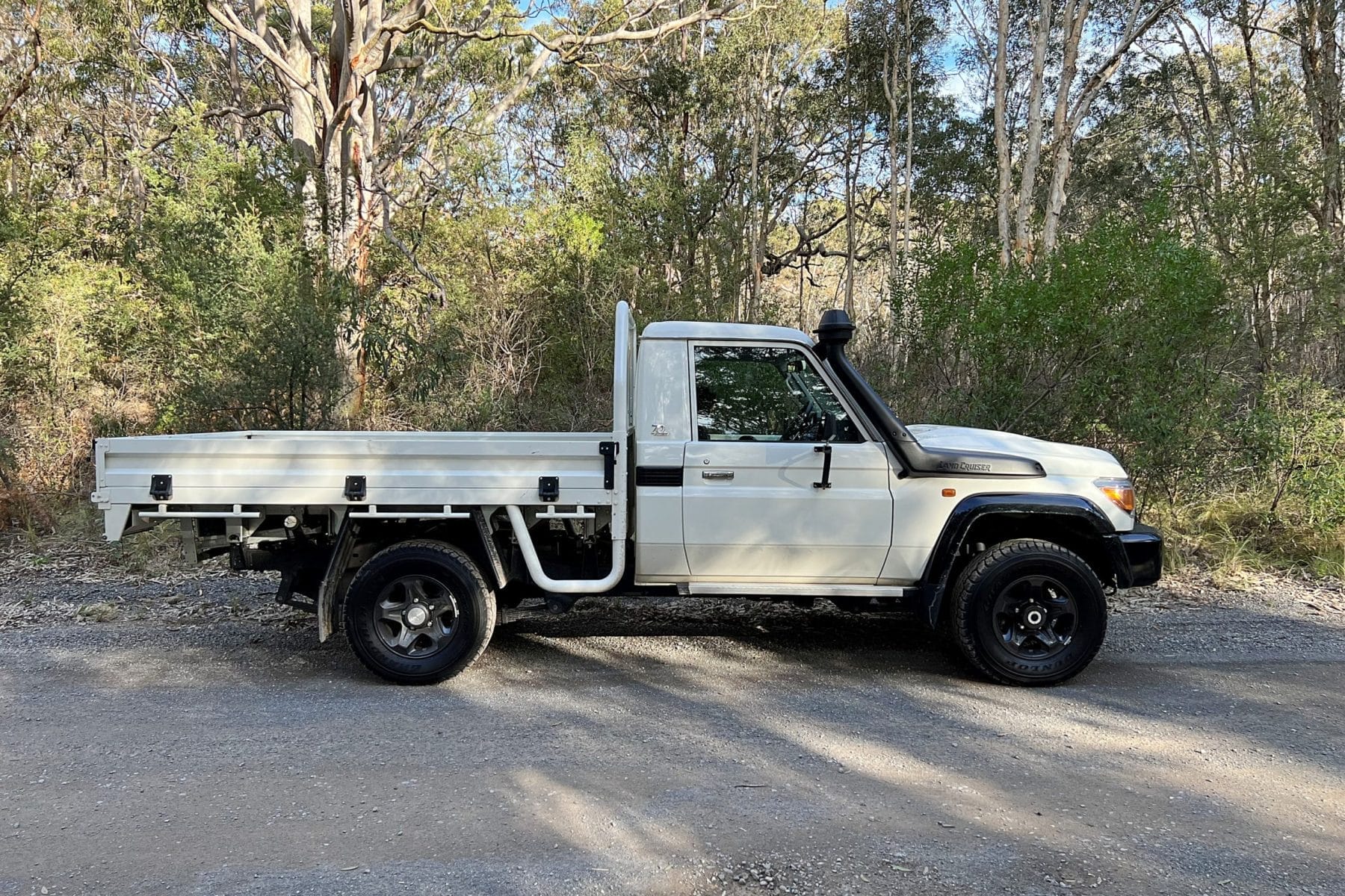 Toyota LandCruiser 79 series single cab chassis 70th Anniversary Ute profile