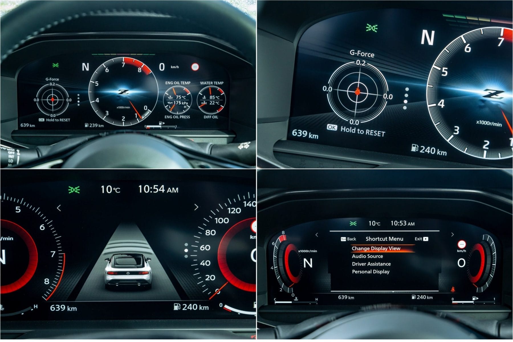 2023 Nissan Z Driver instruments compilation