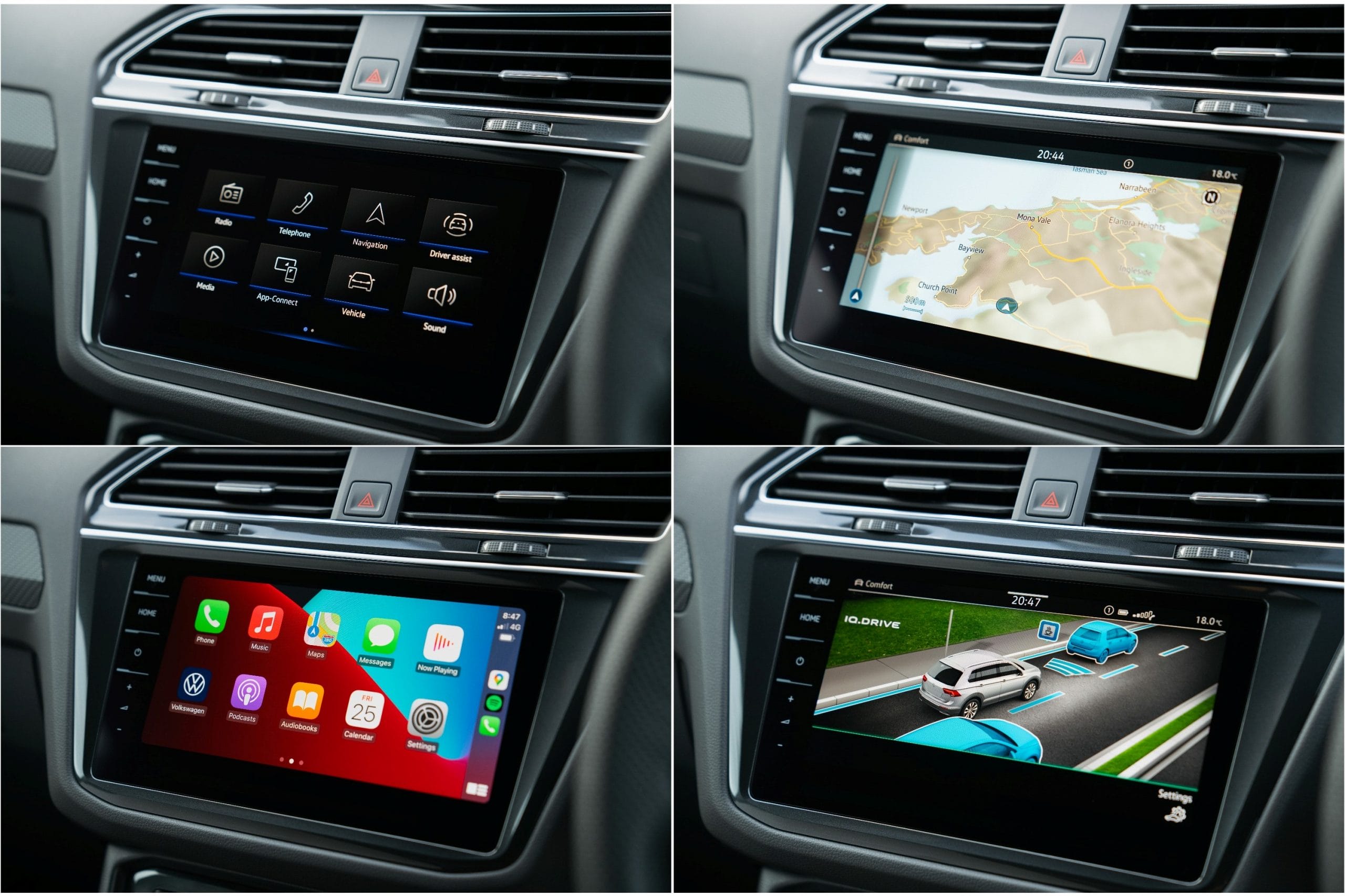 VW Tiguan R Off road info central screen