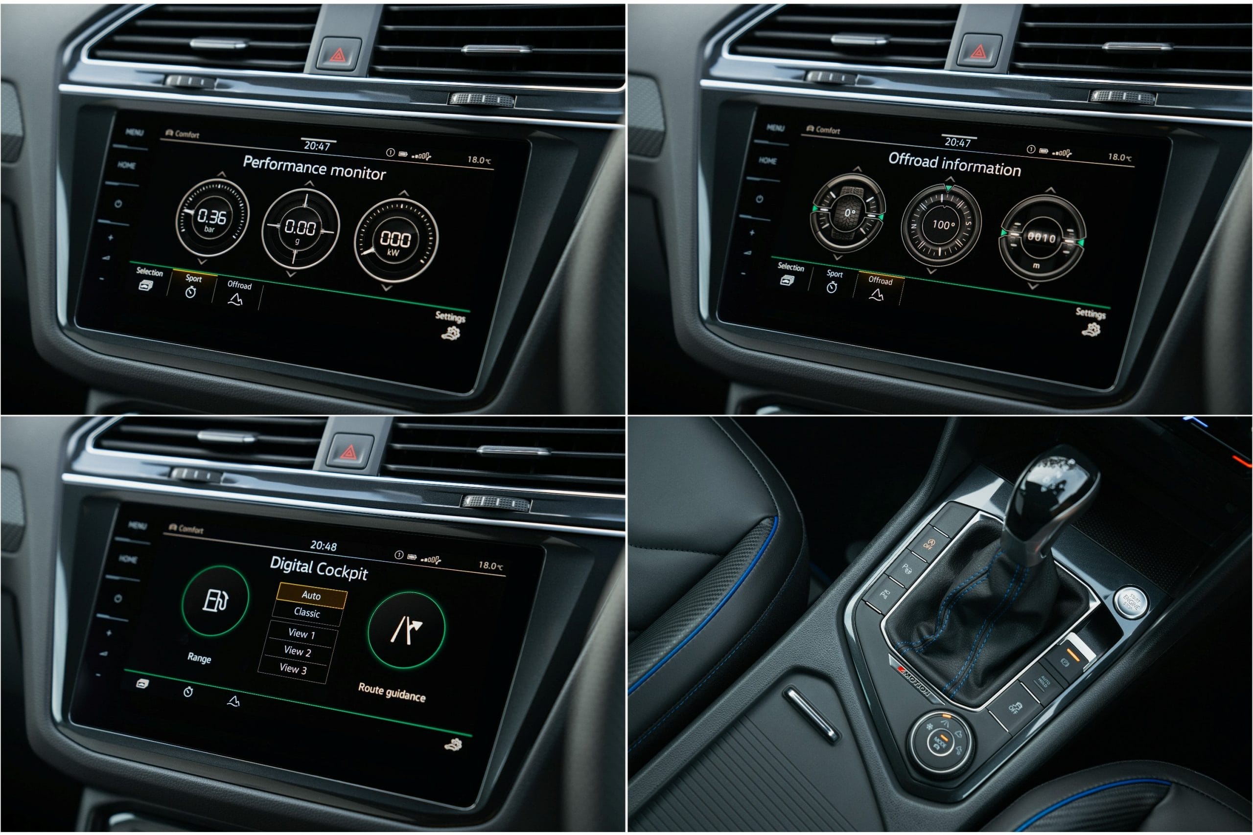 VW Tiguan R driver central screen