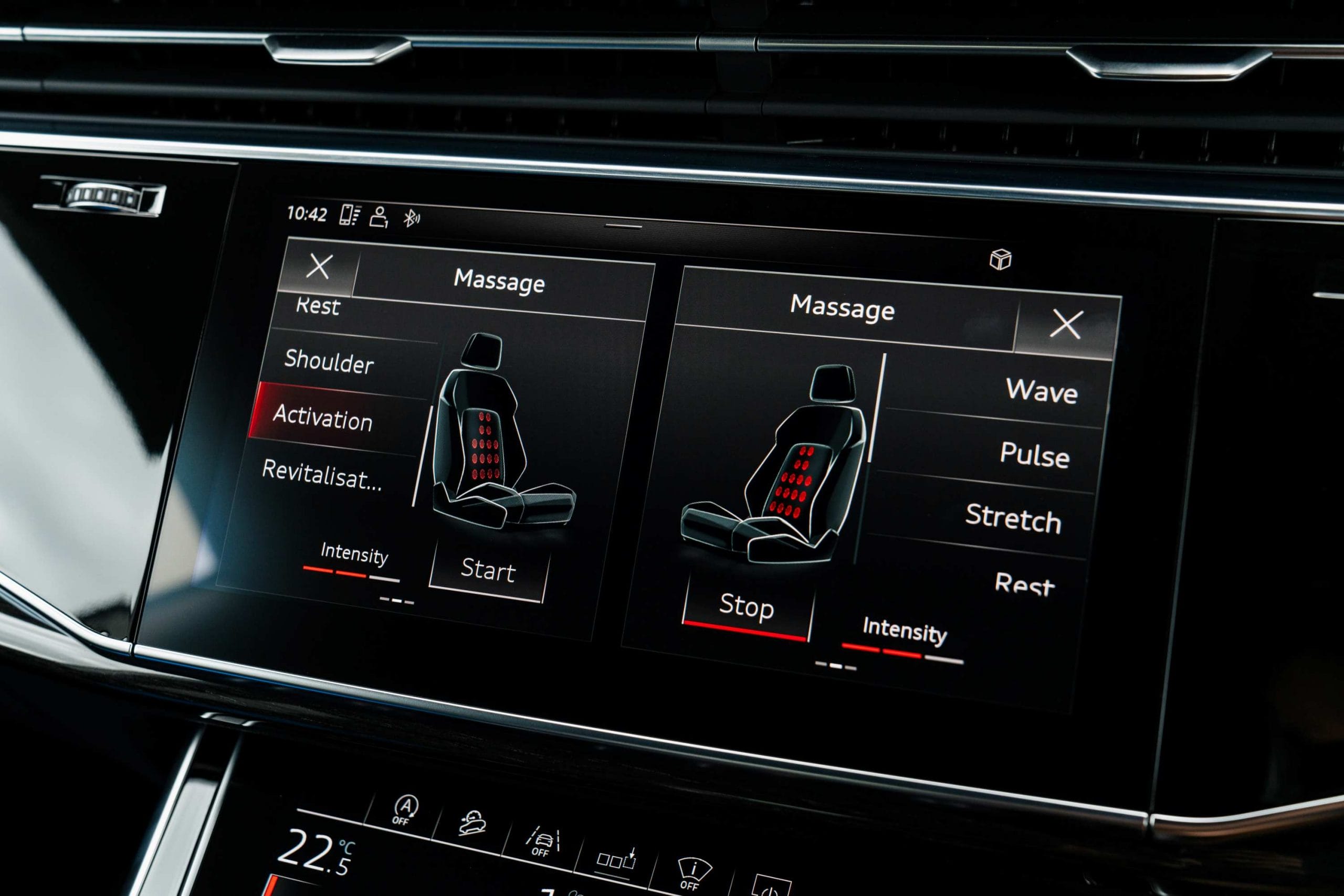 2019 Audi Q8. massage seats