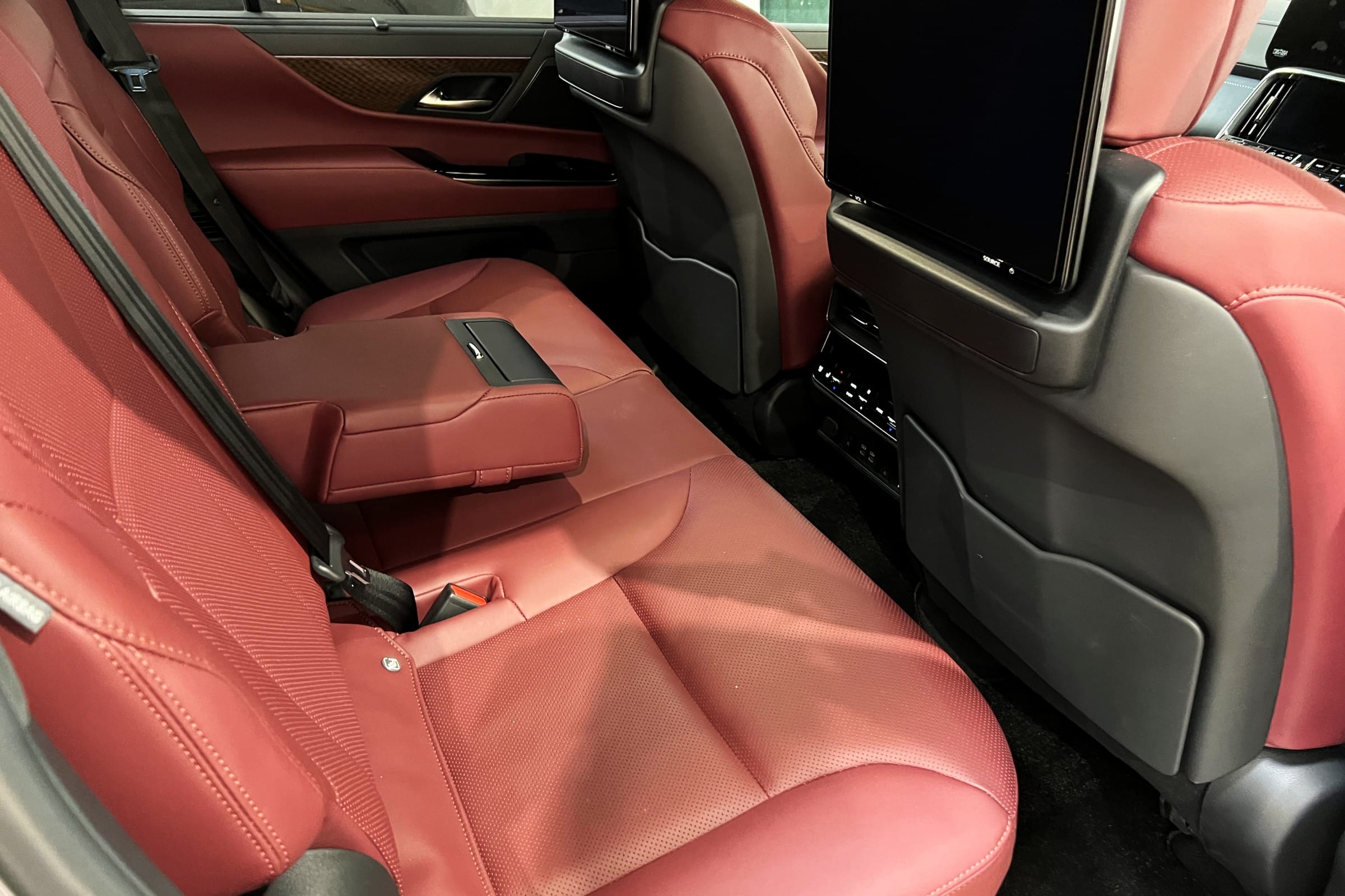 2022 Lexus LX 600 Sport rear seats