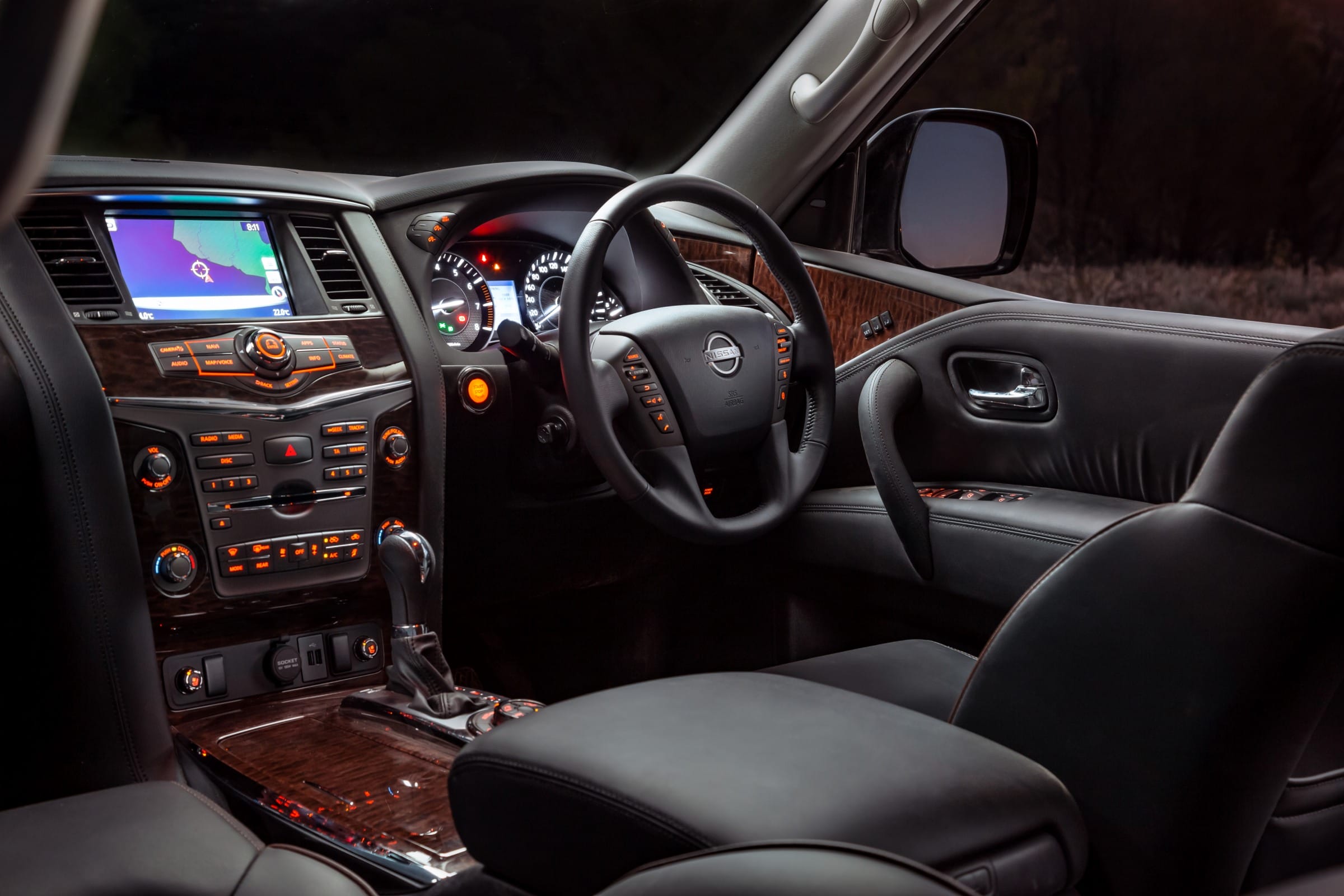 2022 Nissan Patrol Ti-L front interior