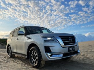 2022 Nissan Patrol Ti-L front quarter