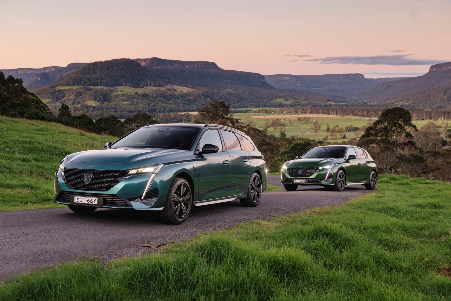 2022 Peugeot 308 GT Premium Wagon and GT Premium Hatch.