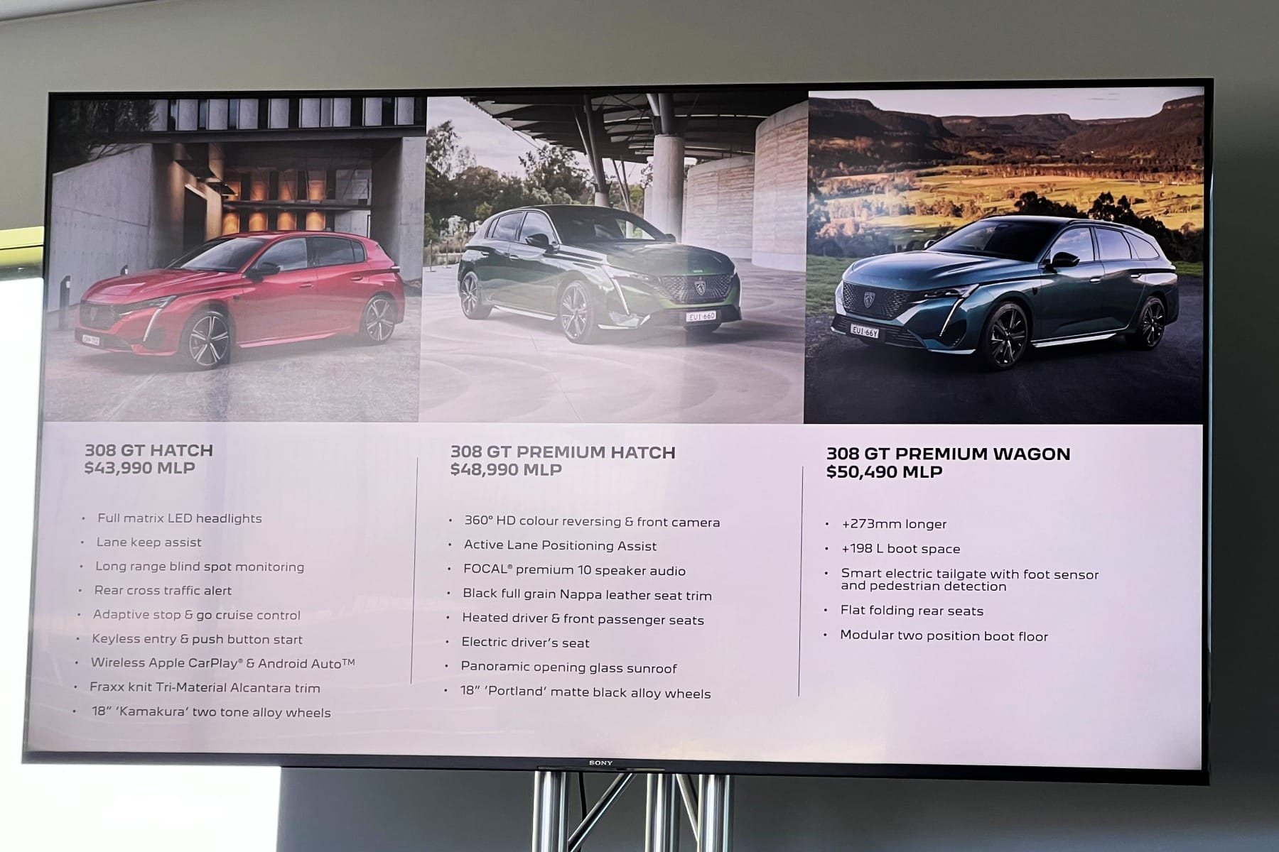 2022 Peugeot 308 model variants