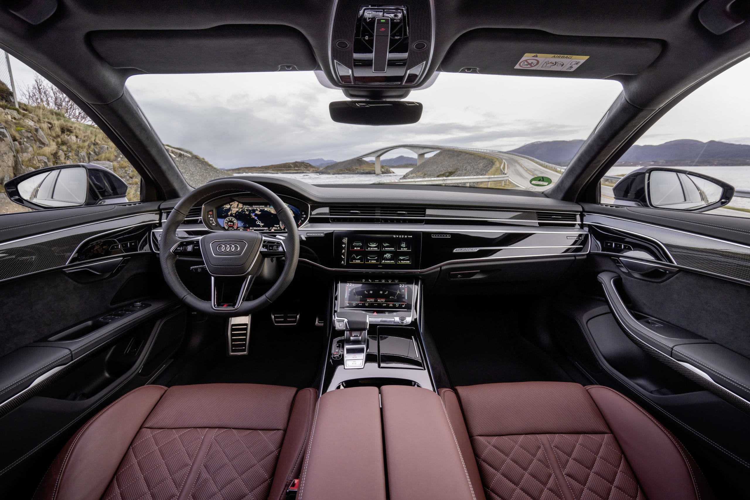 Audi A8 interior front