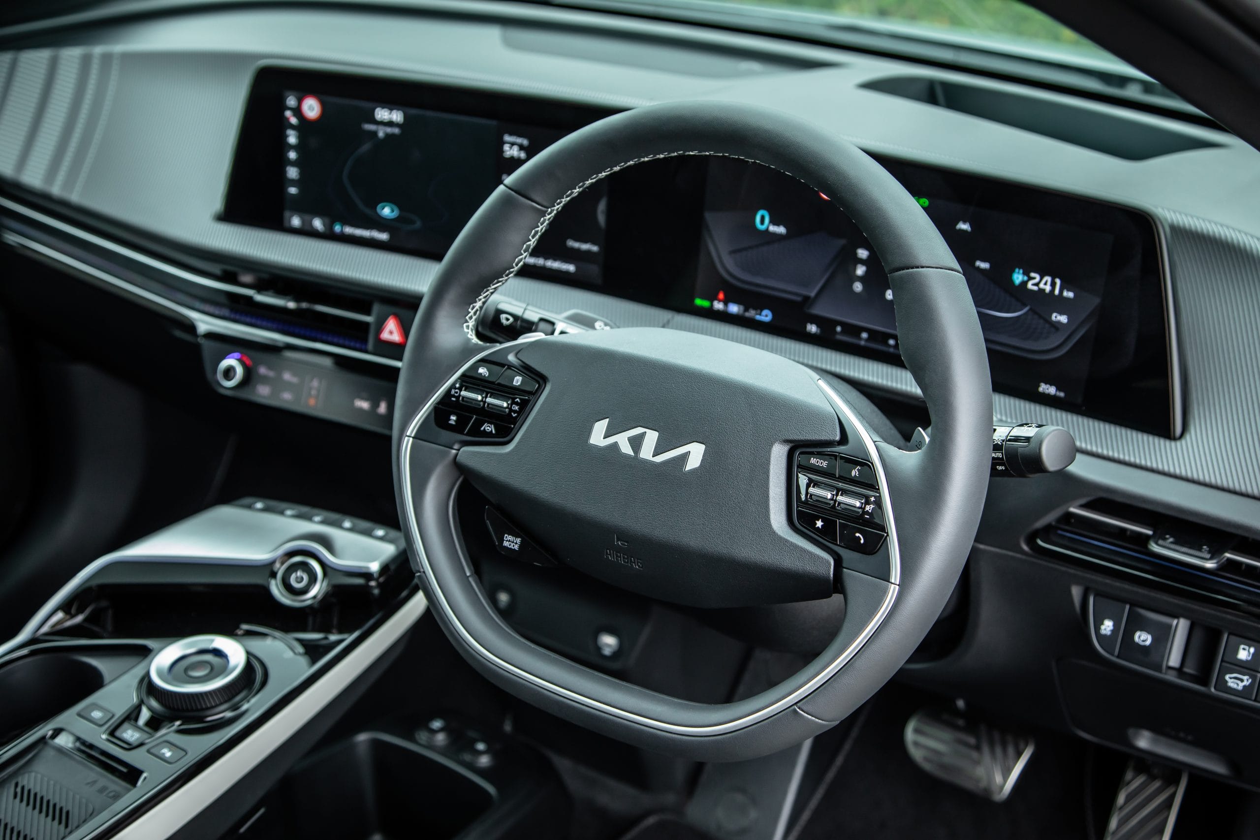 2022 Kia EV6 GT Line AWD driver ergonomics