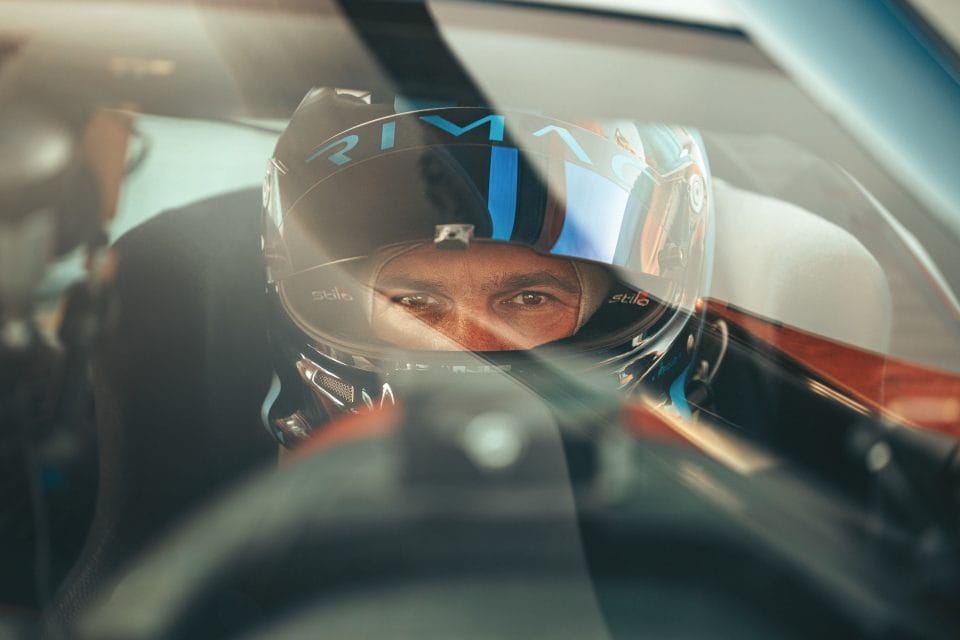 Rimac Nevera top speed run driver