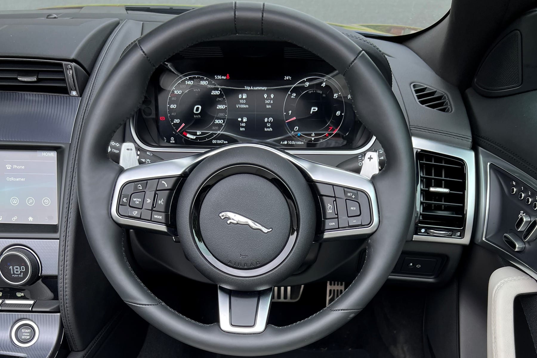 2023 Jaguar F Type P450 Convertible drivers instruments