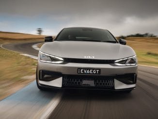 2023 Kia EV6GT driving 2